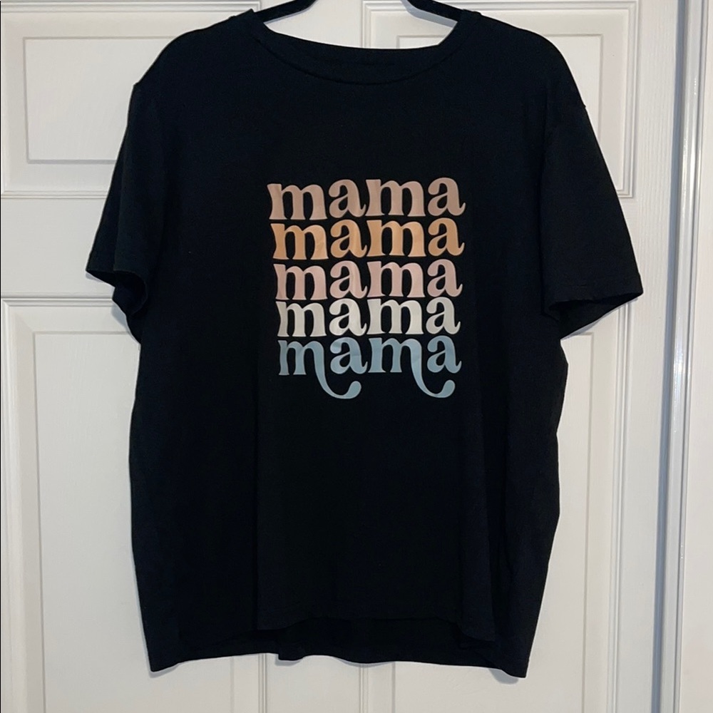 SHEIN Black Short Sleeve Tee Retro Graphic